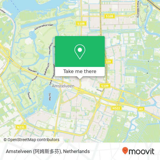 Amstelveen (阿姆斯多芬) Karte