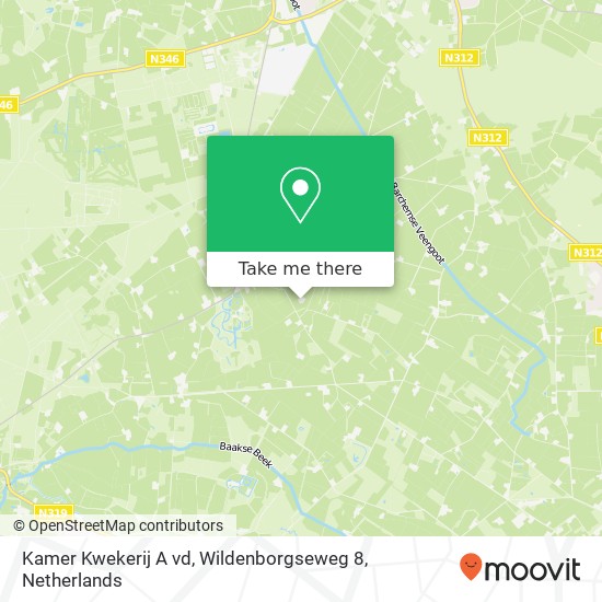 Kamer Kwekerij A vd, Wildenborgseweg 8 map