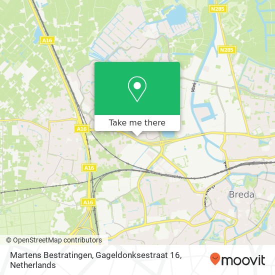 Martens Bestratingen, Gageldonksestraat 16 map