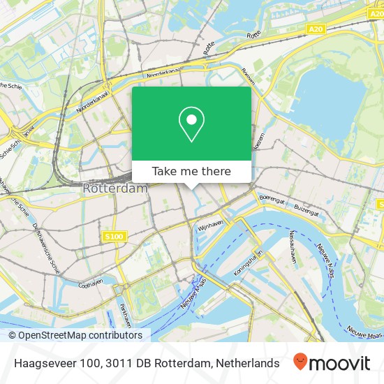 Haagseveer 100, 3011 DB Rotterdam Karte