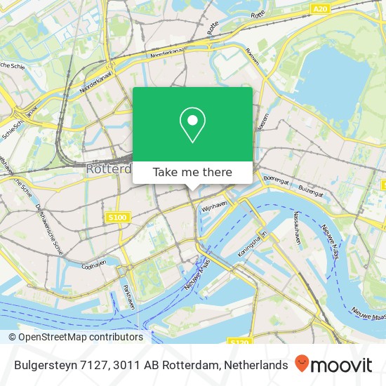 Bulgersteyn 7127, 3011 AB Rotterdam map