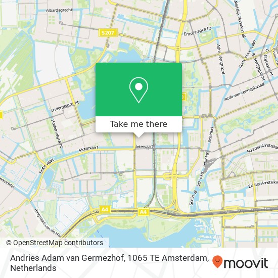 Andries Adam van Germezhof, 1065 TE Amsterdam map