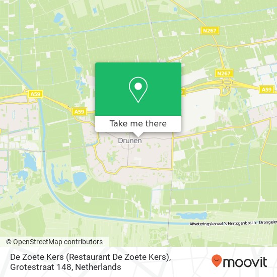 De Zoete Kers (Restaurant De Zoete Kers), Grotestraat 148 map