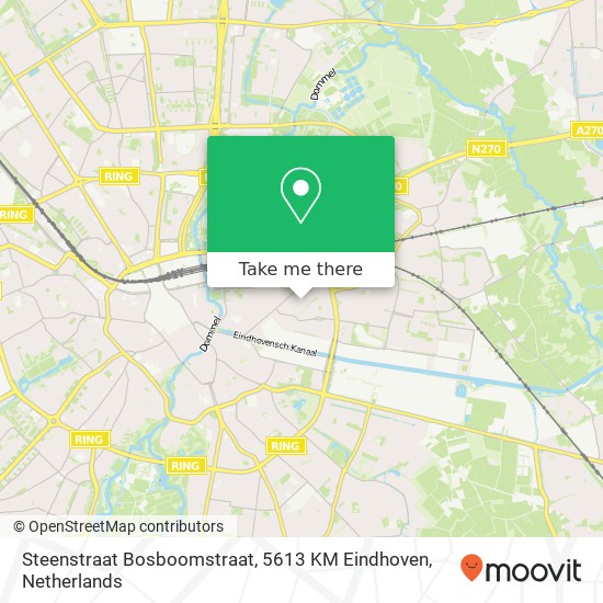 Steenstraat Bosboomstraat, 5613 KM Eindhoven Karte