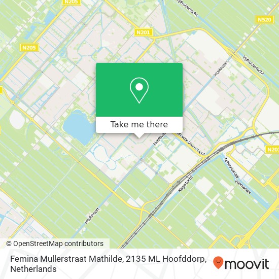 Femina Mullerstraat Mathilde, 2135 ML Hoofddorp Karte