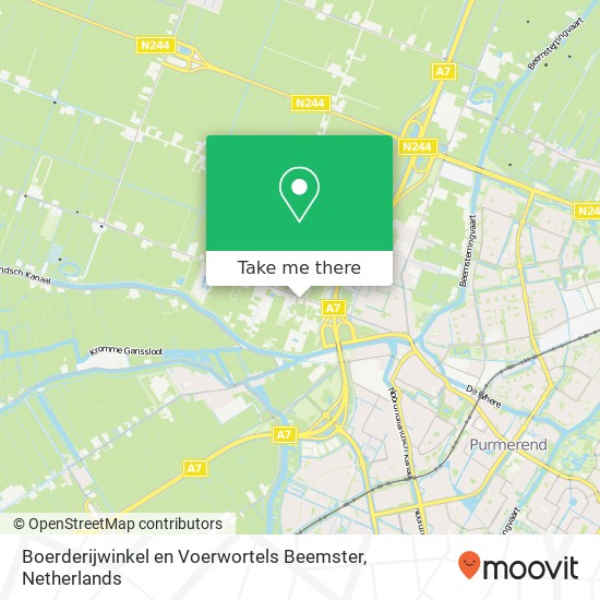 Boerderijwinkel en Voerwortels Beemster map