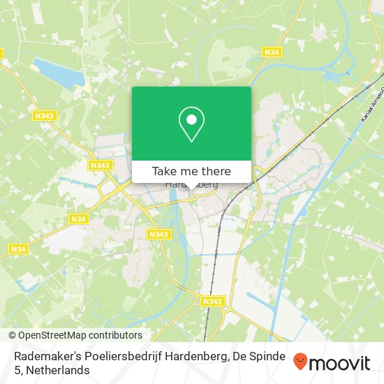 Rademaker's Poeliersbedrijf Hardenberg, De Spinde 5 map