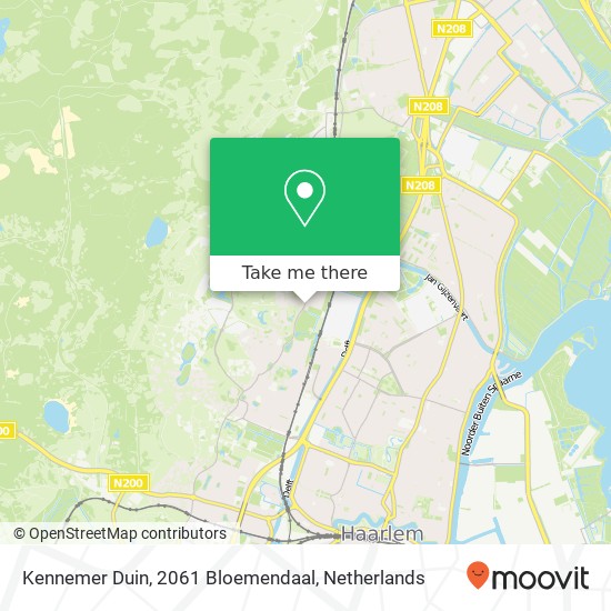 Kennemer Duin, 2061 Bloemendaal map