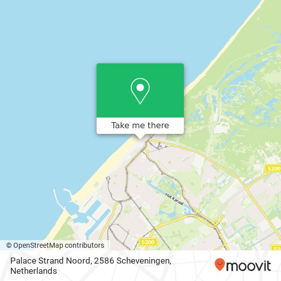 Palace Strand Noord, 2586 Scheveningen Karte