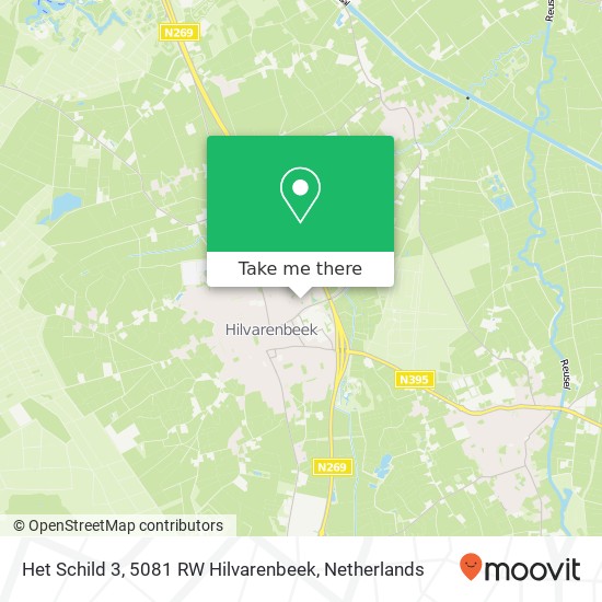 Het Schild 3, 5081 RW Hilvarenbeek map