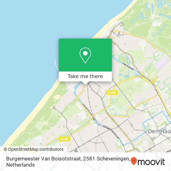 Burgemeester Van Boisotstraat, 2581 Scheveningen Karte