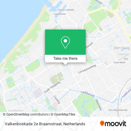 Valkenboskade 2e Braamstraat Karte