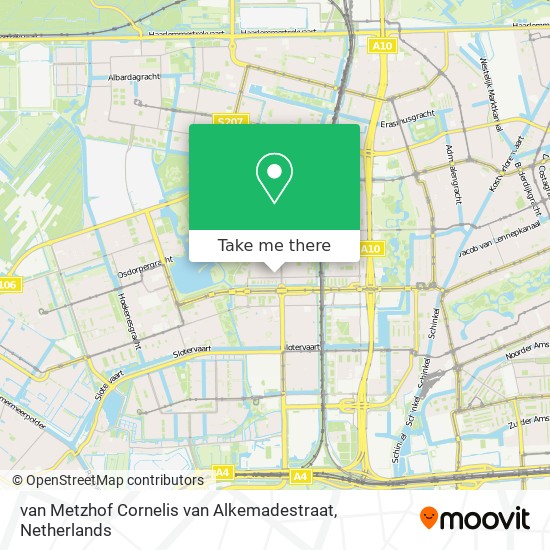 van Metzhof Cornelis van Alkemadestraat map