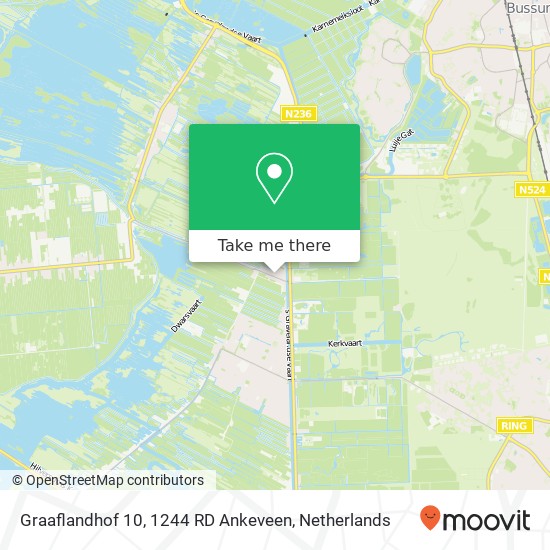 Graaflandhof 10, 1244 RD Ankeveen map