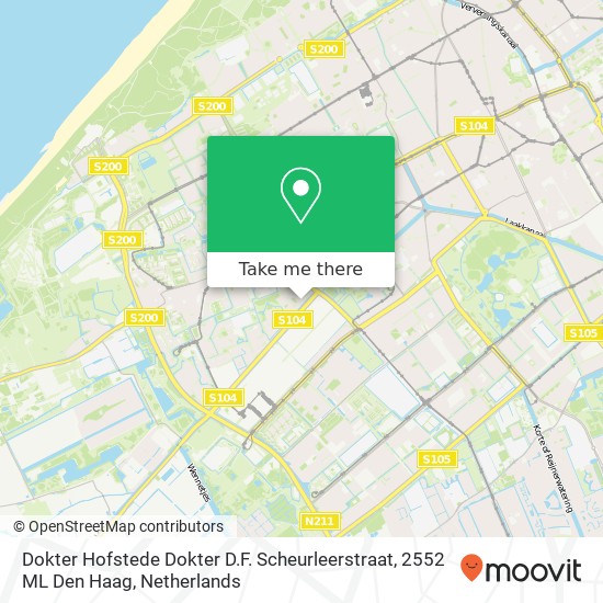 Dokter Hofstede Dokter D.F. Scheurleerstraat, 2552 ML Den Haag map