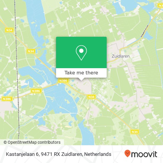 Kastanjelaan 6, 9471 RX Zuidlaren map