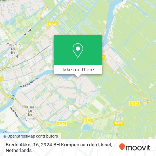 Brede Akker 16, 2924 BH Krimpen aan den IJssel map