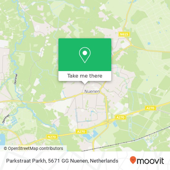 Parkstraat Parkh, 5671 GG Nuenen Karte