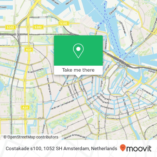 Costakade s100, 1052 SH Amsterdam map