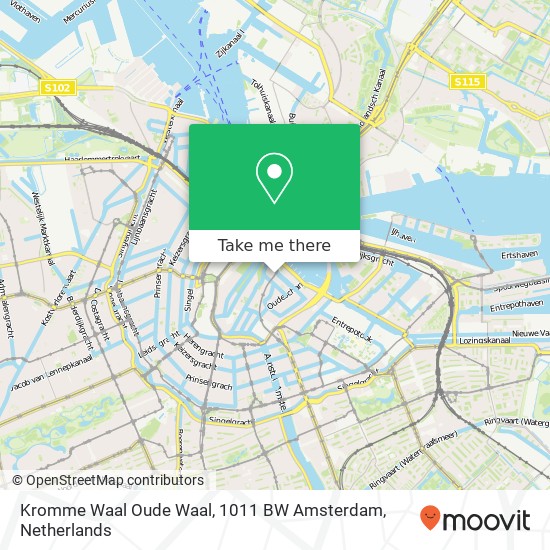 Kromme Waal Oude Waal, 1011 BW Amsterdam map