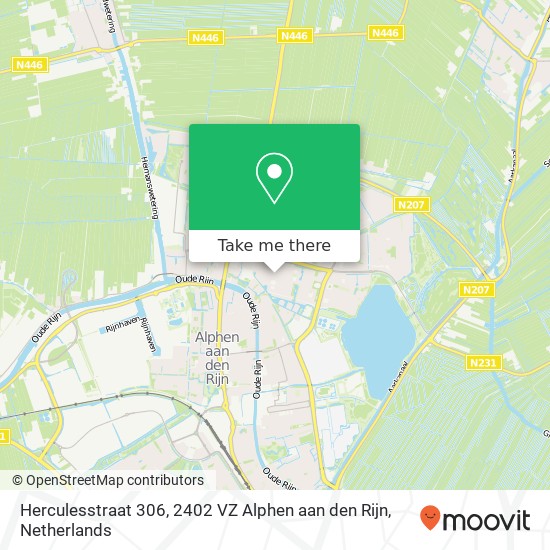 Herculesstraat 306, 2402 VZ Alphen aan den Rijn map