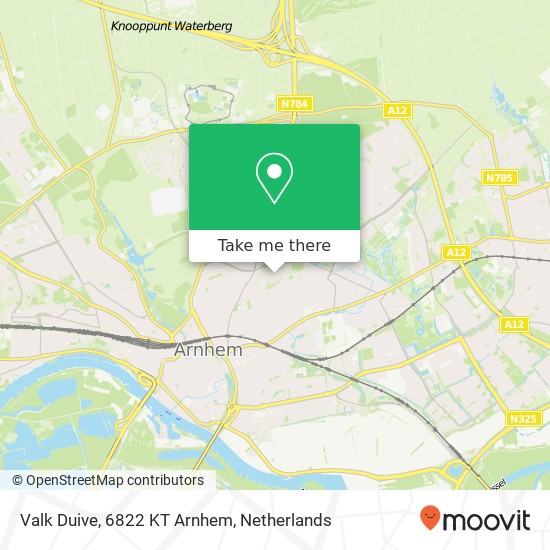 Valk Duive, 6822 KT Arnhem map