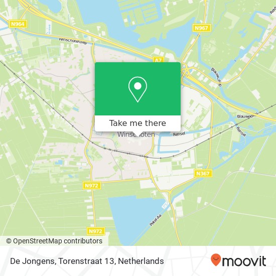 De Jongens, Torenstraat 13 map