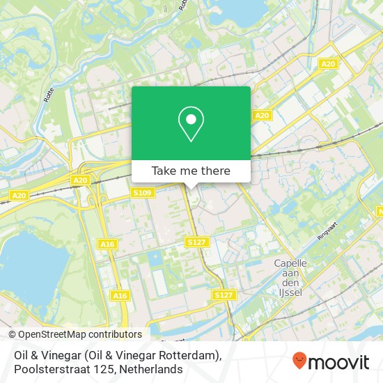 Oil & Vinegar (Oil & Vinegar Rotterdam), Poolsterstraat 125 map