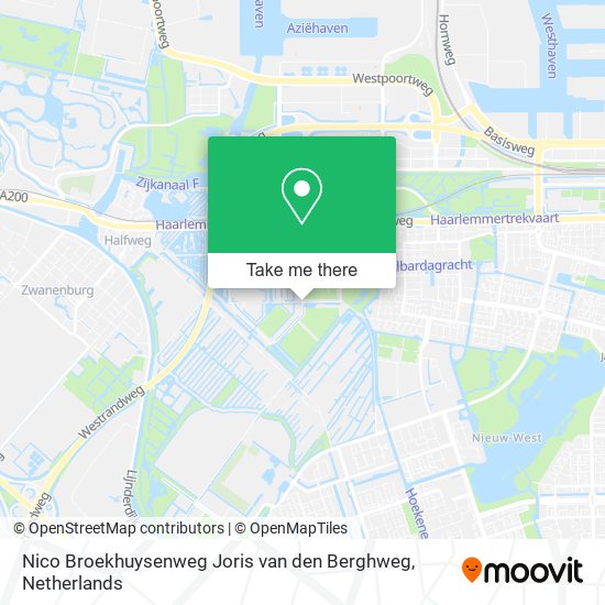 Nico Broekhuysenweg Joris van den Berghweg map