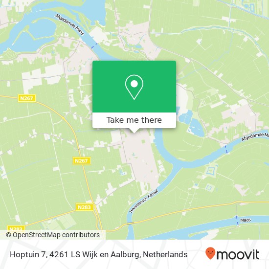 Hoptuin 7, 4261 LS Wijk en Aalburg map