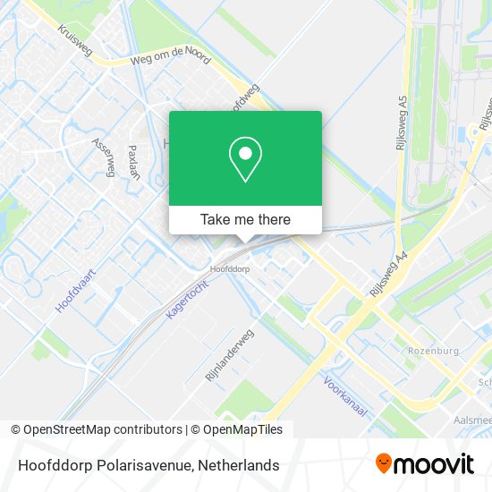 Hoofddorp Polarisavenue map