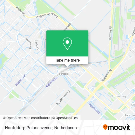 Hoofddorp Polarisavenue map