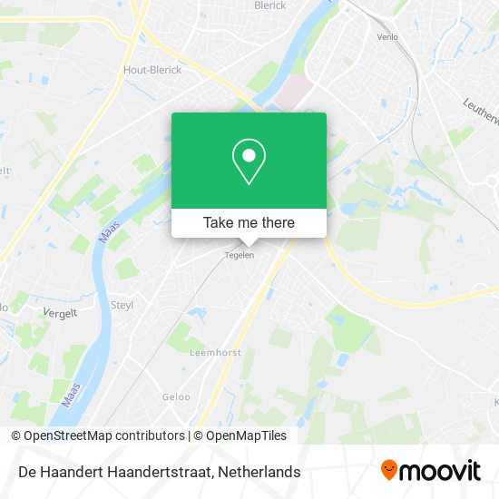 De Haandert Haandertstraat map