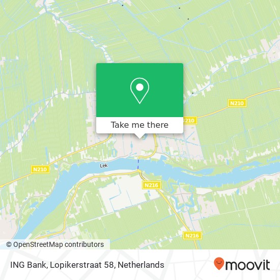 ING Bank, Lopikerstraat 58 map