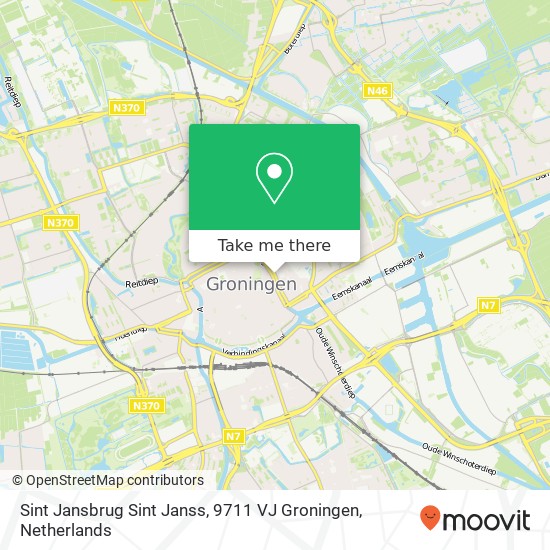 Sint Jansbrug Sint Janss, 9711 VJ Groningen map