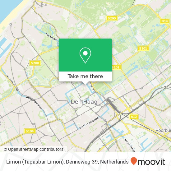 Limon (Tapasbar Límon), Denneweg 39 map