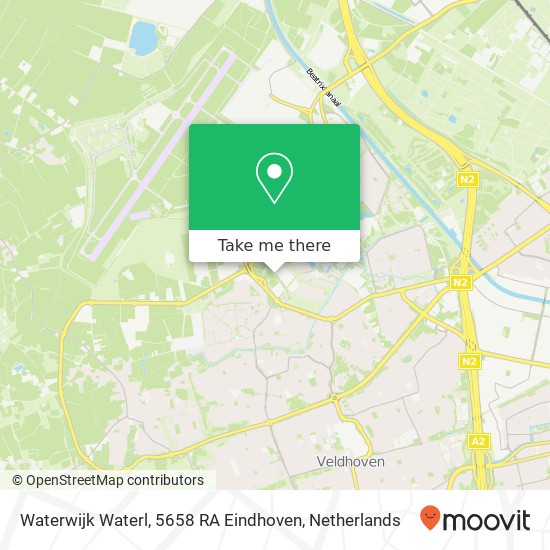 Waterwijk Waterl, 5658 RA Eindhoven Karte