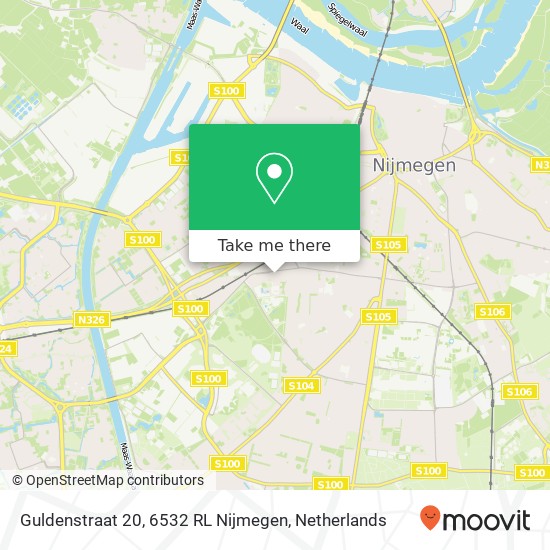 Guldenstraat 20, 6532 RL Nijmegen Karte