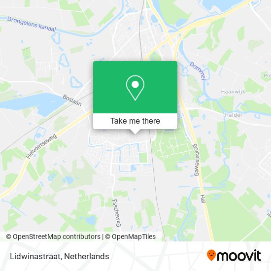 Lidwinastraat map