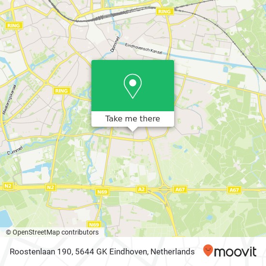 Roostenlaan 190, 5644 GK Eindhoven map