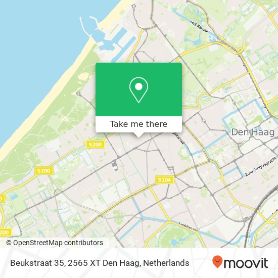 Beukstraat 35, 2565 XT Den Haag Karte