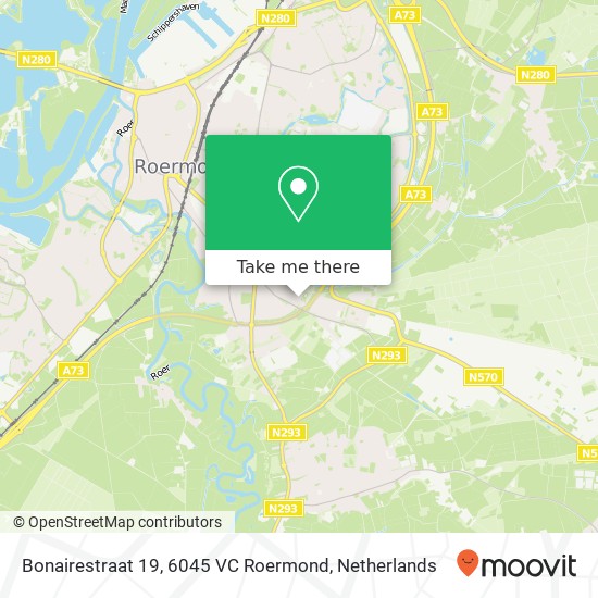 Bonairestraat 19, 6045 VC Roermond map