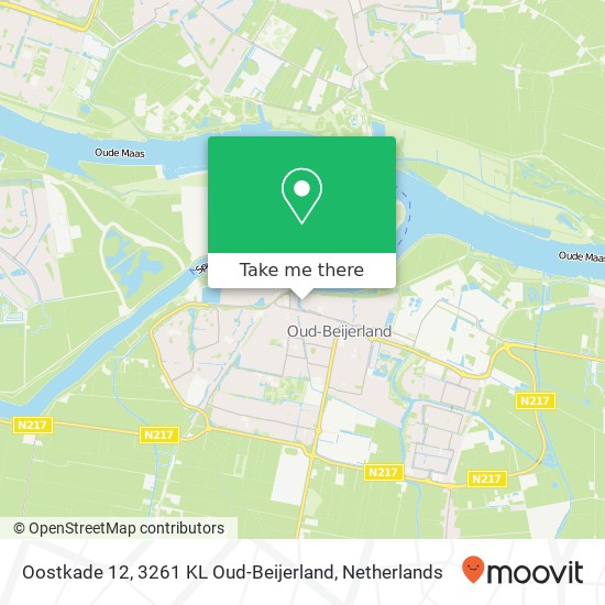 Oostkade 12, 3261 KL Oud-Beijerland Karte