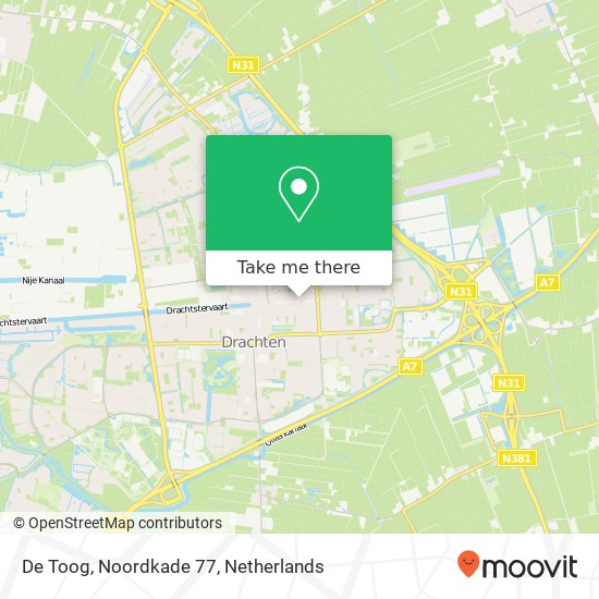 De Toog, Noordkade 77 map