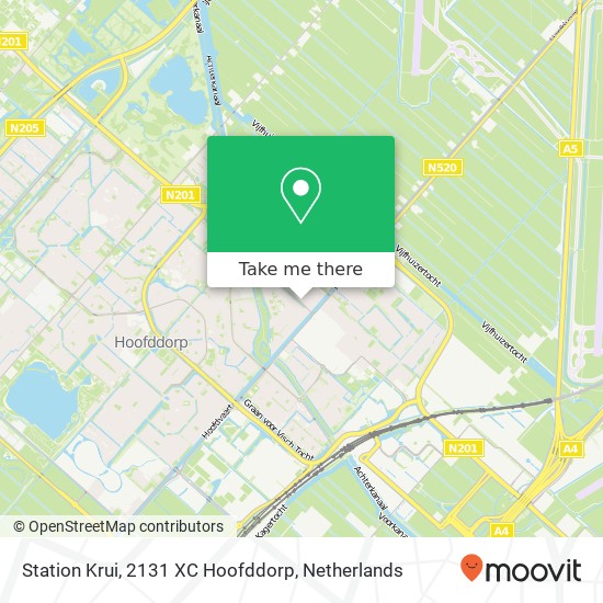 Station Krui, 2131 XC Hoofddorp map