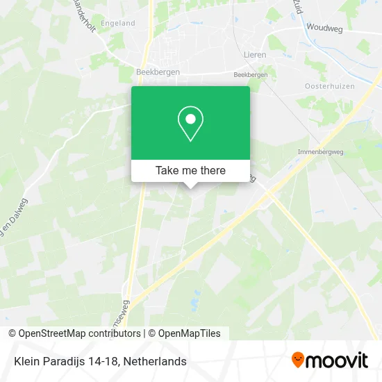 Klein Paradijs 14-18 map