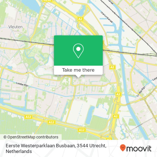 Eerste Westerparklaan Busbaan, 3544 Utrecht map