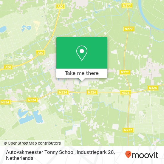 Autovakmeester Tonny School, Industriepark 28 Karte