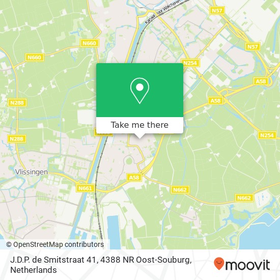 J.D.P. de Smitstraat 41, 4388 NR Oost-Souburg Karte
