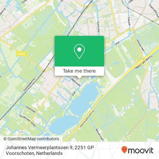 Johannes Vermeerplantsoen 9, 2251 GP Voorschoten map
